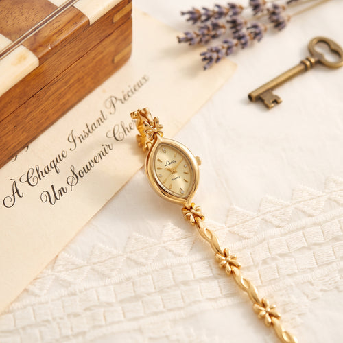 French Retro Gold Bracelet Watch