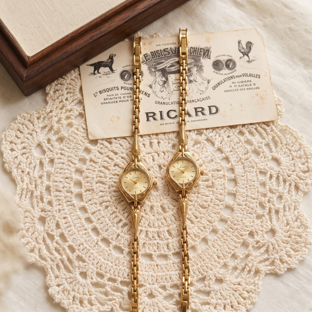Petite Doré Gold Bracelet Watch